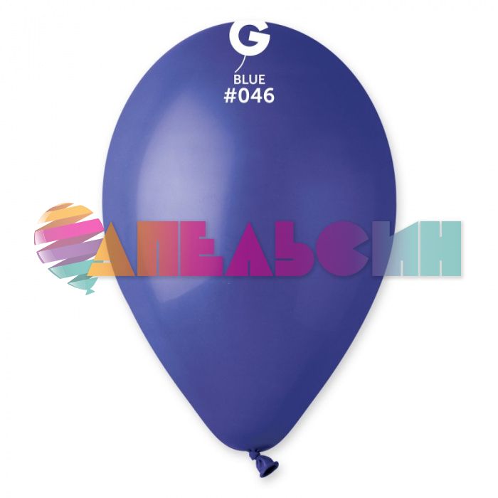 Шар пастель Синий И10"/25см (046) Blue 100шт/уп (Италия) 1102-0288
