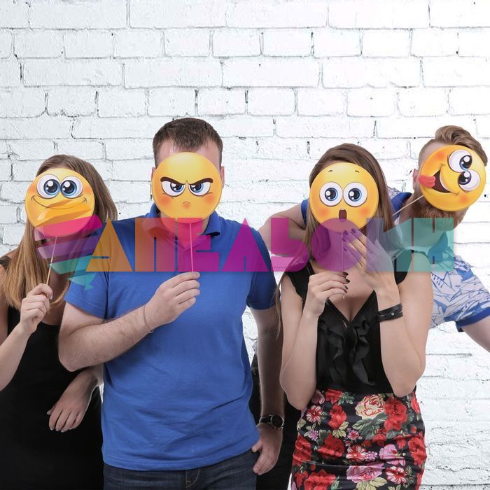 Набор для фотосессий Смайлы Эмоции 4шт/уп 1266984