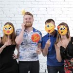 Набор для фотосессий Смайлы С ДР 5шт/уп 1266990