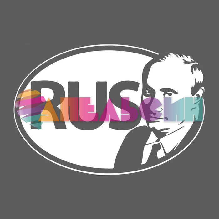 Наклейка RUS Путин 18х12см для авто 1206642