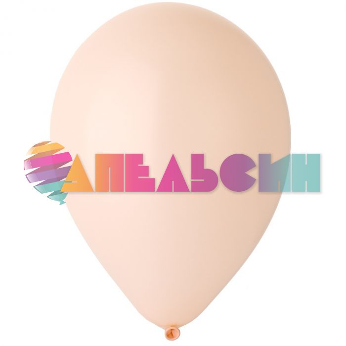 Шар пастель Бежевый Э12"/30см (720) Peach 50шт/уп (Малайзия) макарунс 1102-1833