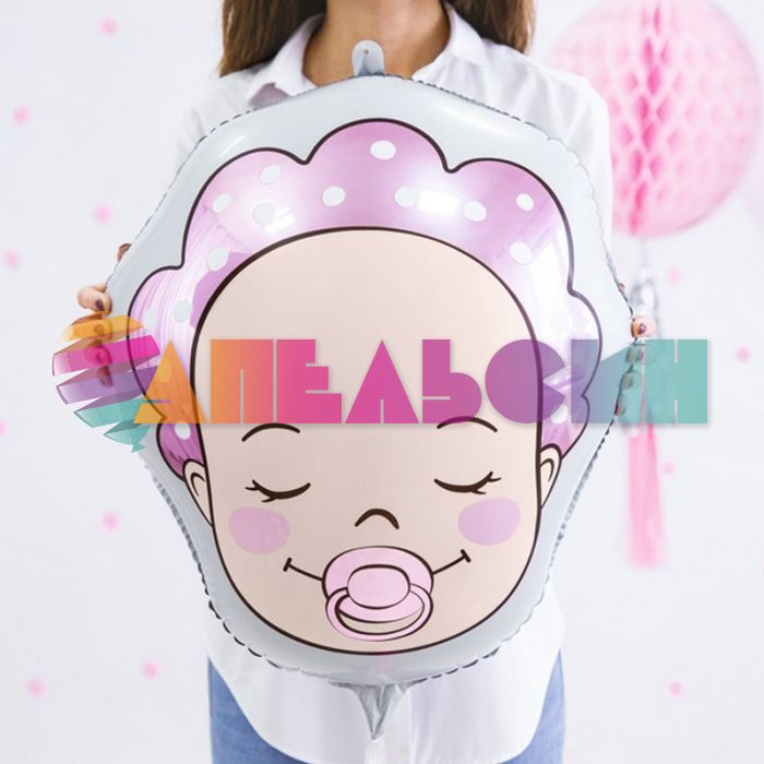 Шар фигура Малыш BABY GIRL PD18"/45см (Польша) 1207-4371
