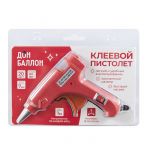 Клеевой пистолет 7мм Красный 20Вт низкотемпературный 615319