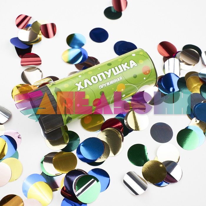 Хлопушка Ассорти 10см конфетти 8111B