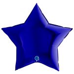 Шар звезда Синий G09"/23см Темный (Италия) 09210BC