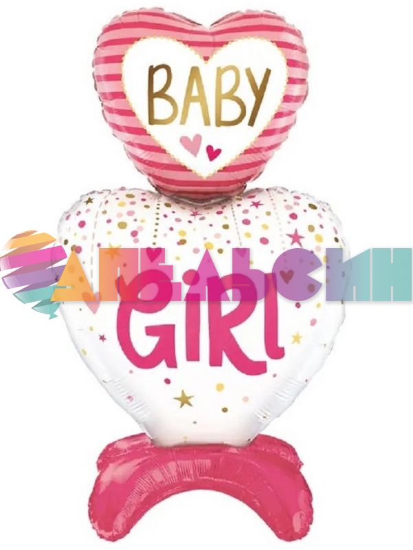 Шар ХОД Baby GIRL FL43"/109см (Китай) воздух 23458