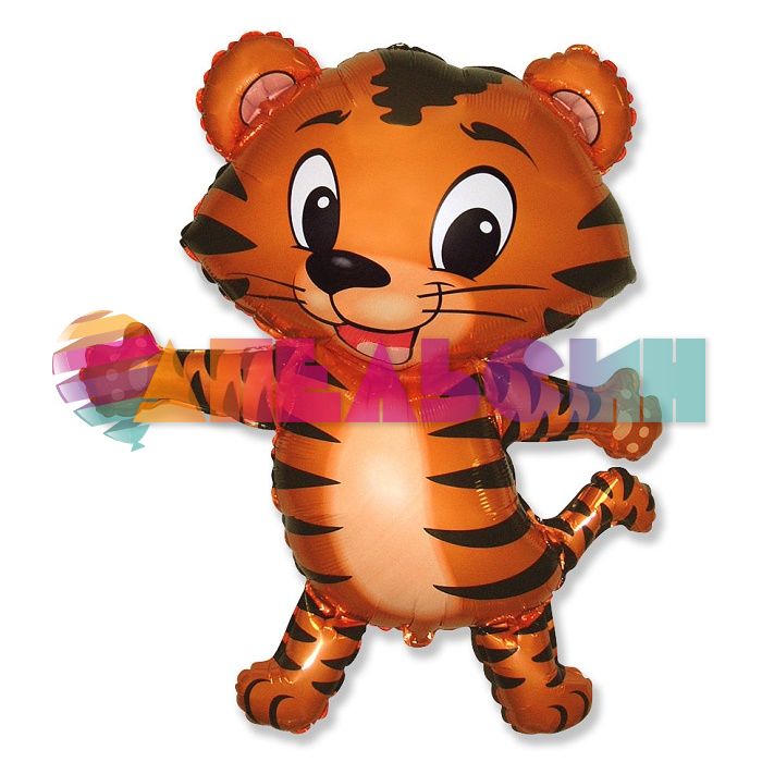 Мини фигура Тигренок черные полоски F12"/30см (Испания) 902708N