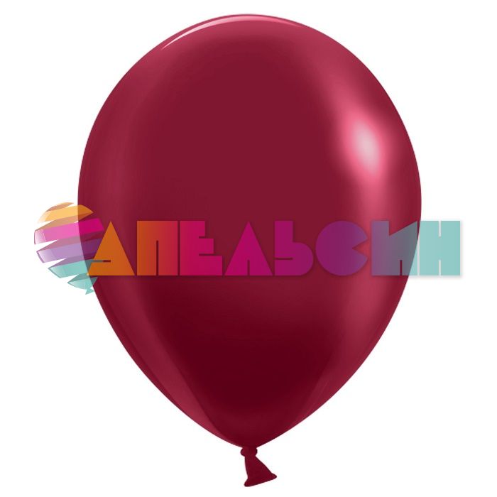 Шар пастель Красный Д10"/25см Бордовый 100шт/уп (Китай) 610123