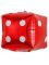 Шар куб Кость игральная Красный зарик FL24"/61см (Китай) 23578