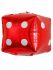 Шар куб Кость игральная Красный зарик FL24"/61см (Китай) 23578