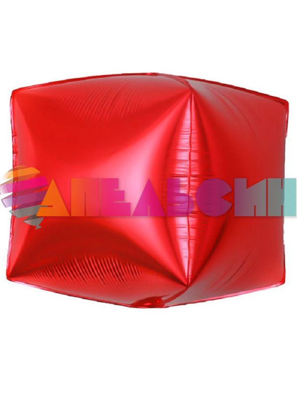 Шар куб Красный FL20"/51см (Китай) 23733S