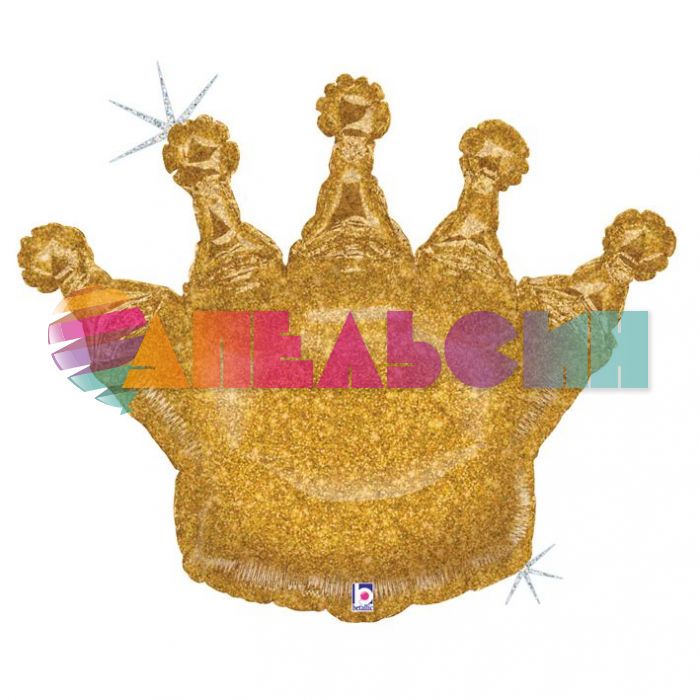 Шар фигура Корона золото B36"/91см (США) 35564GH 1207-3232