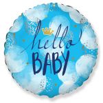 Шар фольга Hello BABY малыш F18"/46см (Испания) 401612