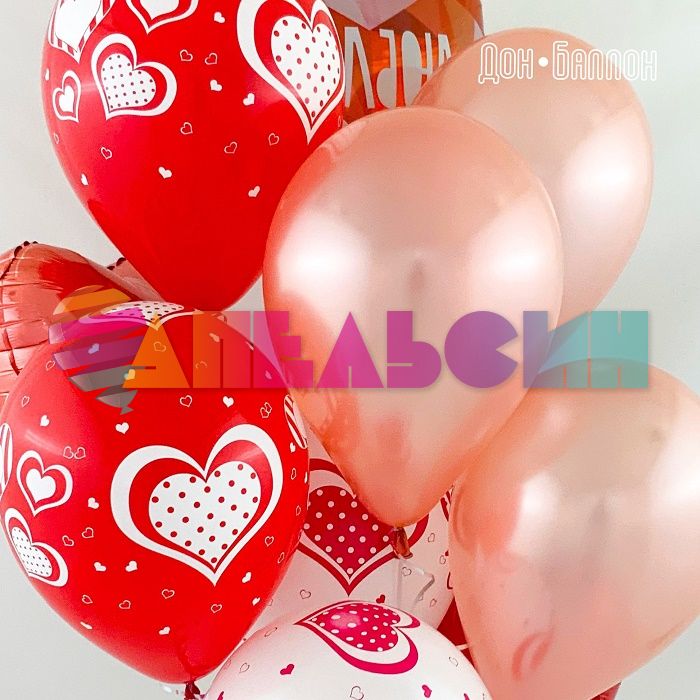 Шар металлик Розовое золото S10"/25см (568) Rose Gold 100шт/уп (Колумбия) 210568-бр