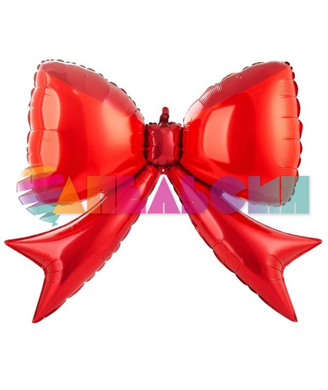 Шар фигура Бант красный G41"/104см (Италия) 1207-6670