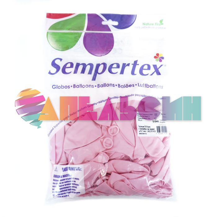 Шар пастель Розовый S12"/30см (609) Pink 100шт/уп (Колумбия) макарунс 112609-бр