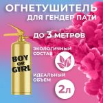Огнетушитель для гендер пати Малиновый 2л краска холи 720-138