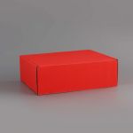 Коробка Красный 21х27х9см складная 10929366
