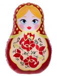 Шар фигура Матрешка FL42"/107см (Китай) 27626