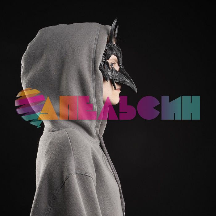 Маска Костяной демон черный /пластик 6232110