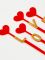 Топпер Love 3,5х18см 4шт/набор пластик 10092458
