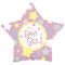 Шар фольга Звездный It's baby Girl C18"/46см звезда (США) 814613HV