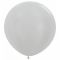 Шар металлик Серебро S24"/60см (481) Silver 3шт/уп (Колумбия) перламутр 152035