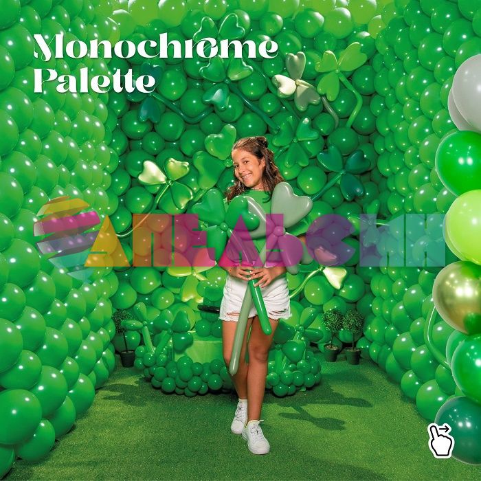 Шар пастель Зеленый S12"/30см (029) Shamrock Клевер 12шт/уп (Колумбия) 404240