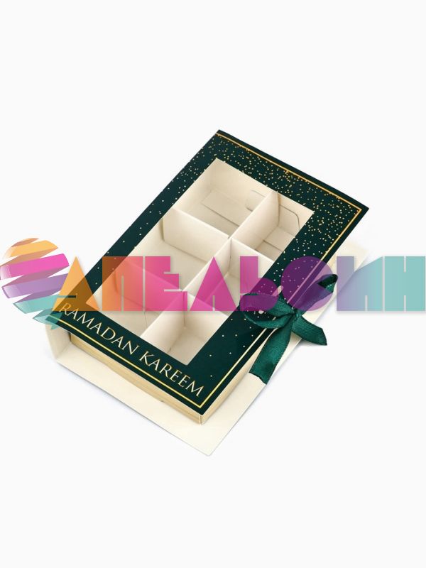 Коробка Рамадан Ramadan Kareem 6 ячеек 9,5х14,8х3,5см самосборная 10531953