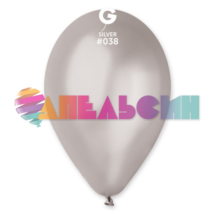 Шар металлик Ассорти И10"/26см (082) Metallic Ass 100шт/уп (Италия) 1101-0001