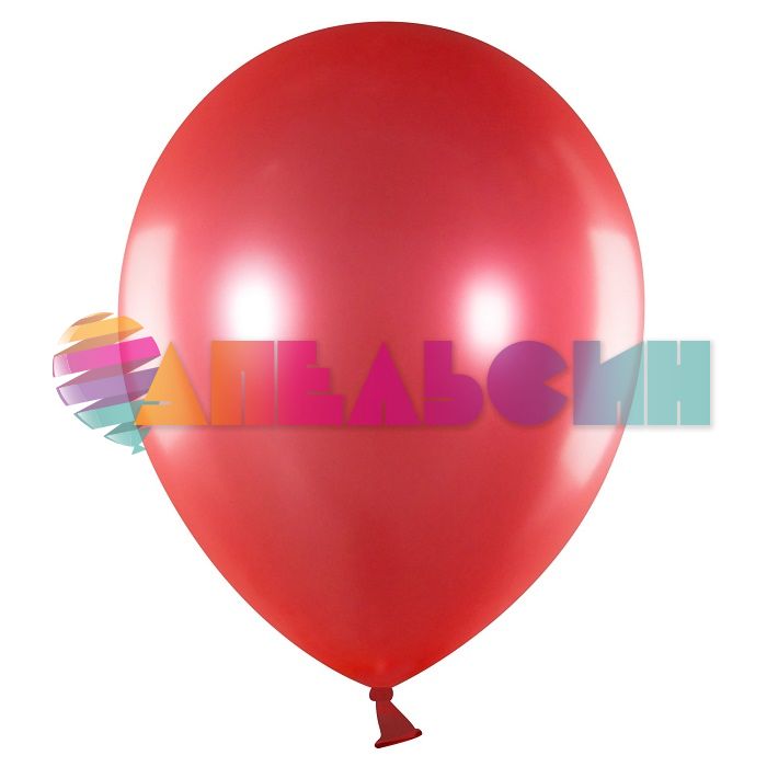 Шар металлик Красный Д12"/30см 100шт/уп (Китай) 612175