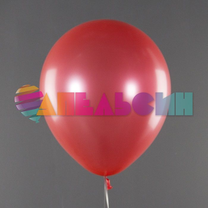Шар металлик Красный Д12"/30см 100шт/уп (Китай) 612175