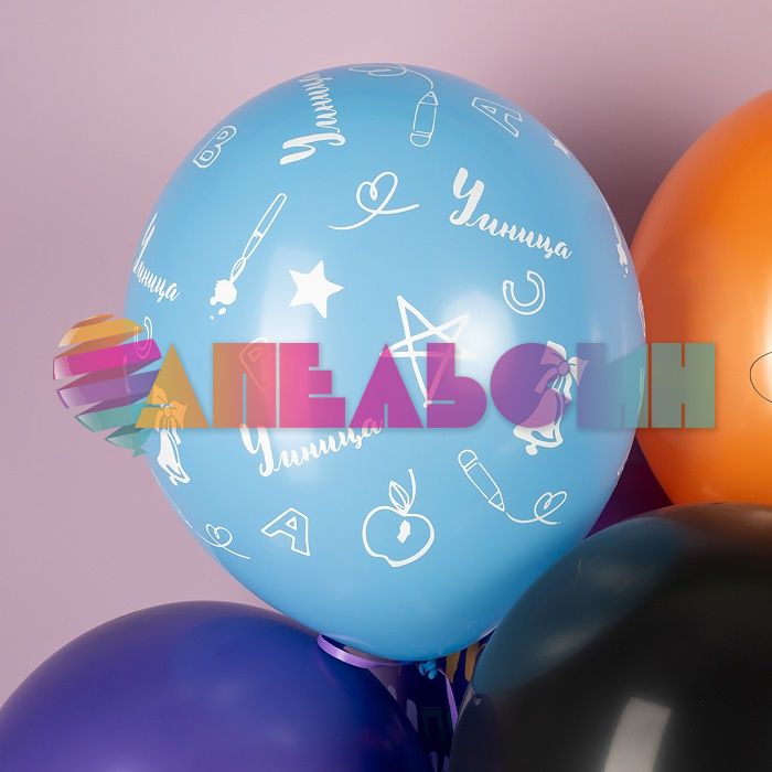 Шар латекс Покоряй вершины Умница 12"/30см 25шт/уп (Малайзия) 711648