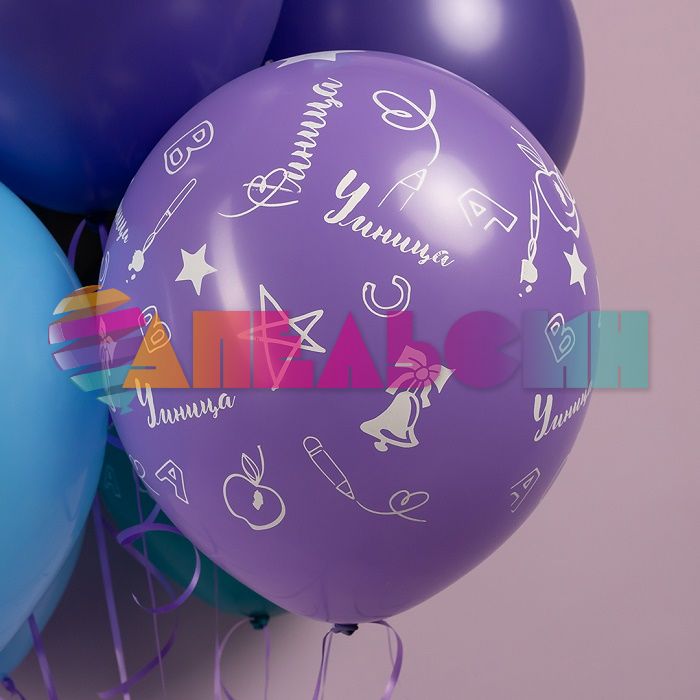 Шар латекс Покоряй вершины Умница 12"/30см 25шт/уп (Малайзия) 711648