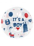 Шар сфера It`s a boy на прозрачном FL18"/46см (Китай) 518016