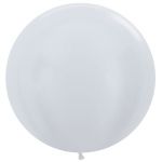 Шар металлик Белый S36"/91см (405) White 2шт/уп (Колумбия) перламутр 114194