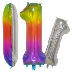 Шар цифра Радуга Е40"/102см Jelly 1 (Китай) 1207-3634-СТОК