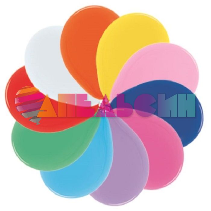 Шар пастель Ассорти S10"/25см Assorted (Колумбия) 110000 280073