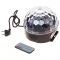 Диско шар светодиодный LED Сrystal magic ball light 0,75W / Bluetooth USB 20528-KT