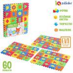 Конструктор Коврик Геометрические фигуры 60 деталей 3+ EVA 5305870
