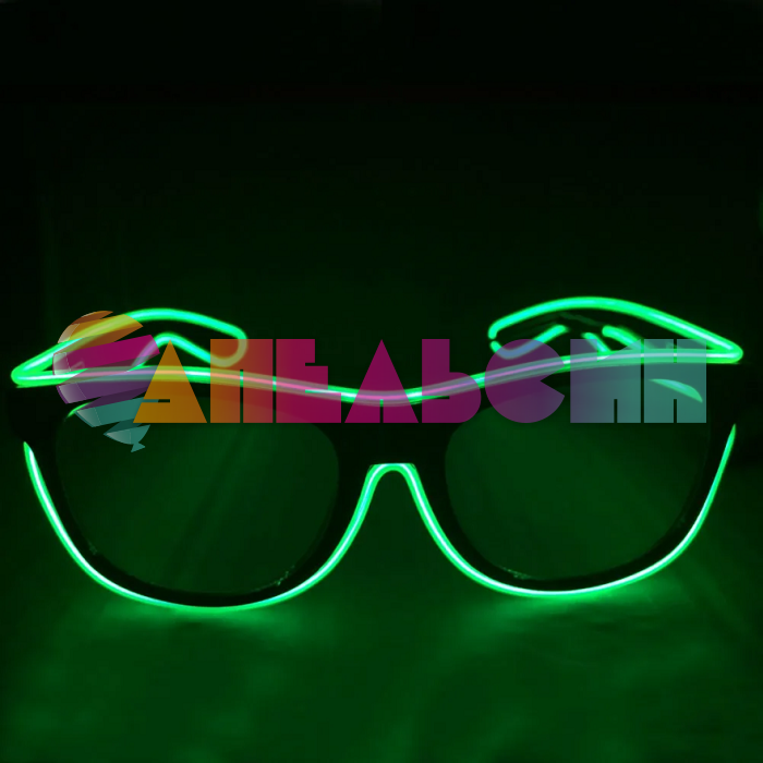 Очки с подсветкой GREEN зеленый 6066055