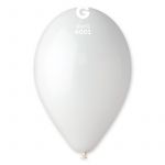 Шар пастель Белый И14"/36см (001) White 50шт/уп (Италия) 1102-0458