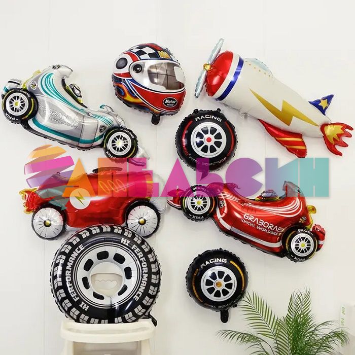 Шар фигура Шлем гонщика FL21"/53см (Китай) 23483