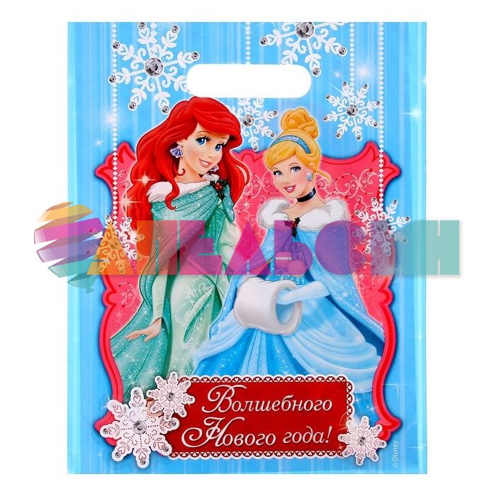 Пакет Принцессы Disney Волшебного НГ 23х30см полиэтилен 1221199