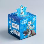 Коробка С НГ Холодное сердце 10х10х10см складная 1398649