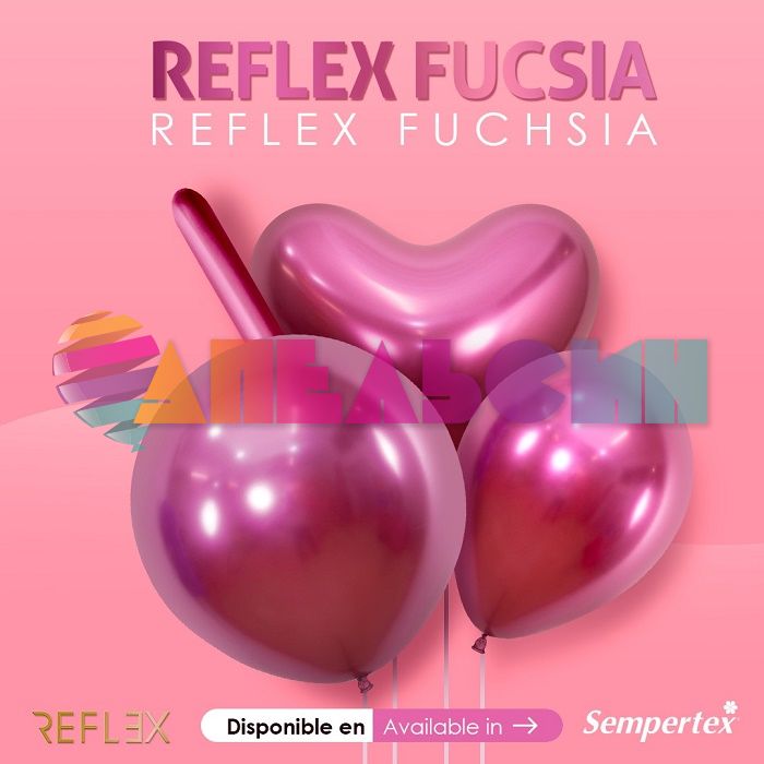 Шар хром Розовый S05"/13см (912) Reflex Fuchsia Фуксия 50шт/уп (Колумбия) 205912-бр 447018