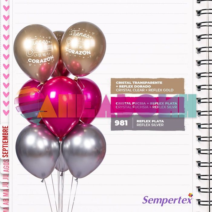 Шар хром Розовый S05"/13см (912) Reflex Fuchsia Фуксия 50шт/уп (Колумбия) 205912-бр 447018