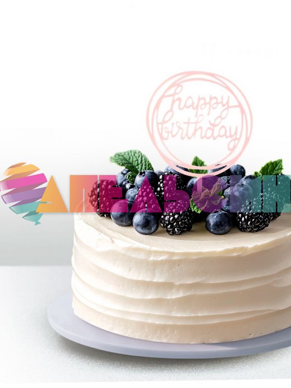 Топпер HB Круги розовый 10х16см пластик 7003912