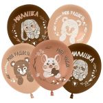 Шар латекс Нежные зверята 12"/30см 25шт/уп (Китай) 512-062