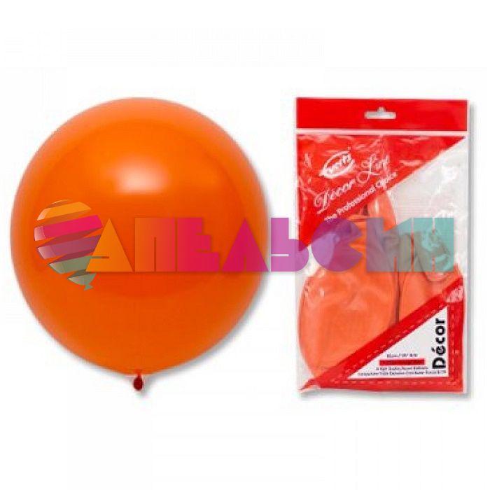 Шар пастель Оранжевый Э24"/61см (230) Фэшн Orange Peel (Малайзия) 1102-1708-1